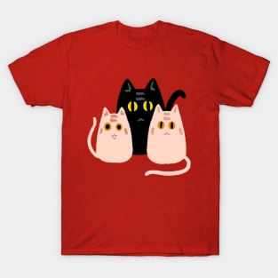 cute family of cats T-Shirt